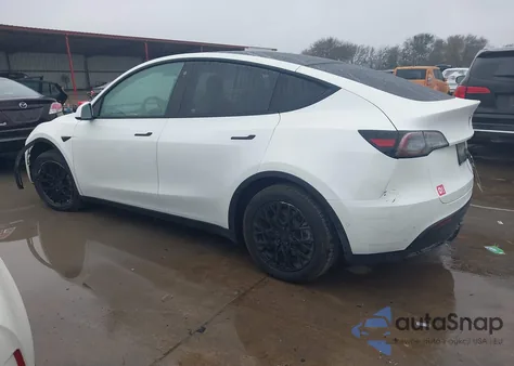 2020 Tesla Model Y Long Range Dual Motor All-Wheel Drive z USA, uszkodzony, nr VIN 5YJYGDEE3LF032585